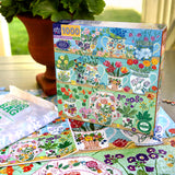 eeBoo: Floral Cupboard Square Puzzle - 1000pc