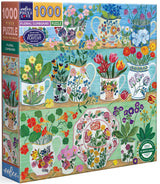 eeBoo: Floral Cupboard Square Puzzle - 1000pc
