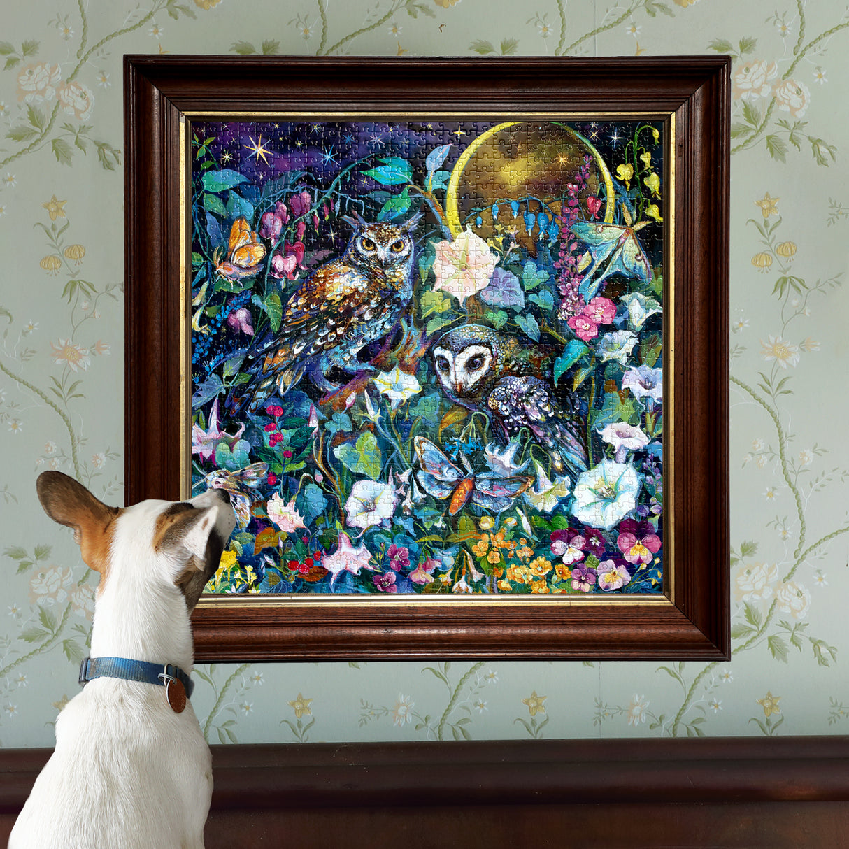 eeBoo: Moon Garden Square Puzzle - 1000pc