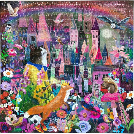 eeBoo: Cat and the Castle Square Puzzle - 1000pc