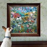 eeBoo: English Hedgerow Square Puzzle - 1000pc