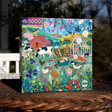 eeBoo: English Hedgerow Square Puzzle - 1000pc