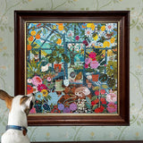 eeBoo: English Greenhouse Square Puzzle - 1000pc