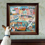 eeBoo: Seaside Harbor Square Puzzle - 1000pc
