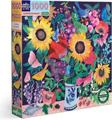 eeBoo: Summer Bouquet Square Puzzle - 1000pc