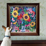 eeBoo: Summer Bouquet Square Puzzle - 1000pc