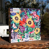 eeBoo: Summer Bouquet Square Puzzle - 1000pc