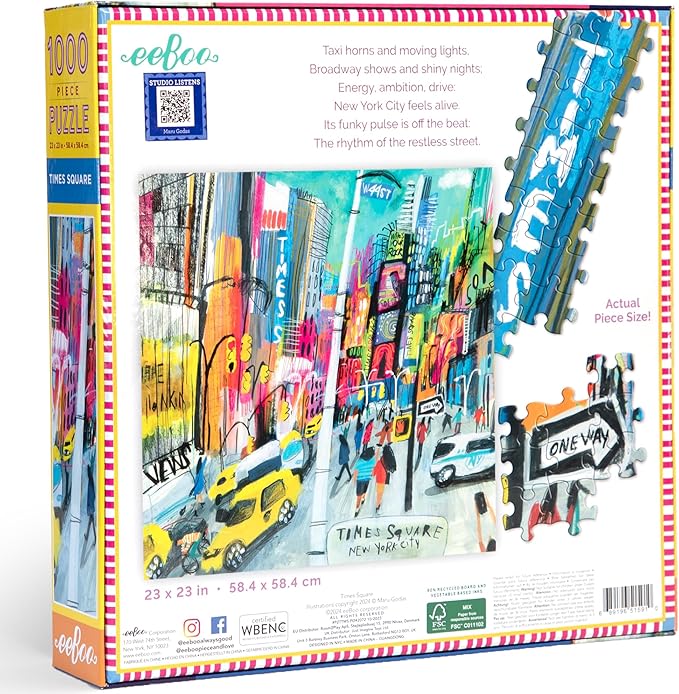 eeBoo: Times Square Puzzle - 1000pc