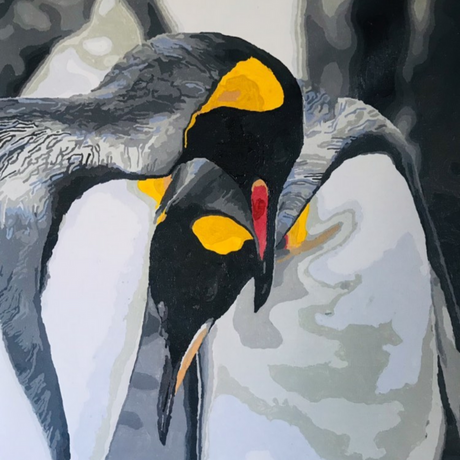 Kiwi Paint By Numbers - Emperor Penguins