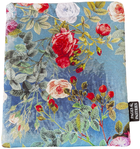 Pages & Pastries: Medium Book Sleeve - Floral