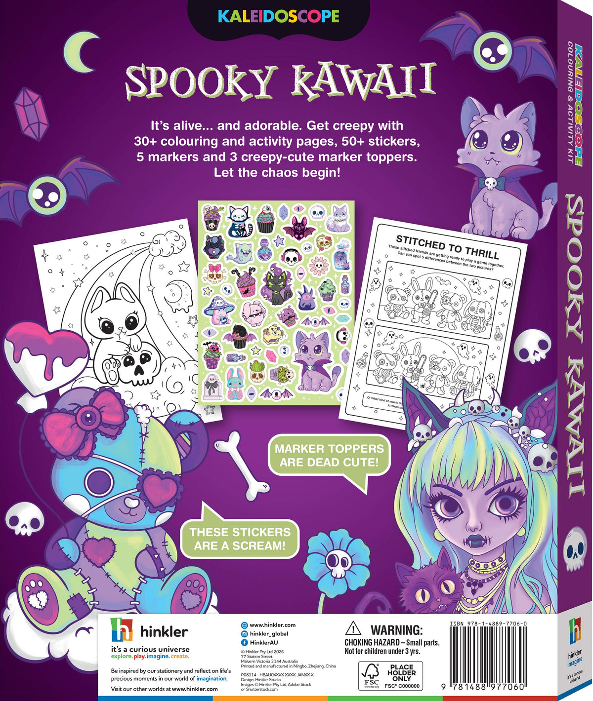 Hinkler: Colouring Kit - Spooky Kawaii