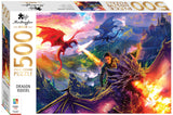 Mindbogglers Gold 500pc Jigsaw Puzzle - Dragon Riders