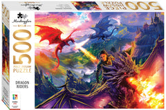 Mindbogglers Gold 500pc Jigsaw Puzzle - Dragon Riders