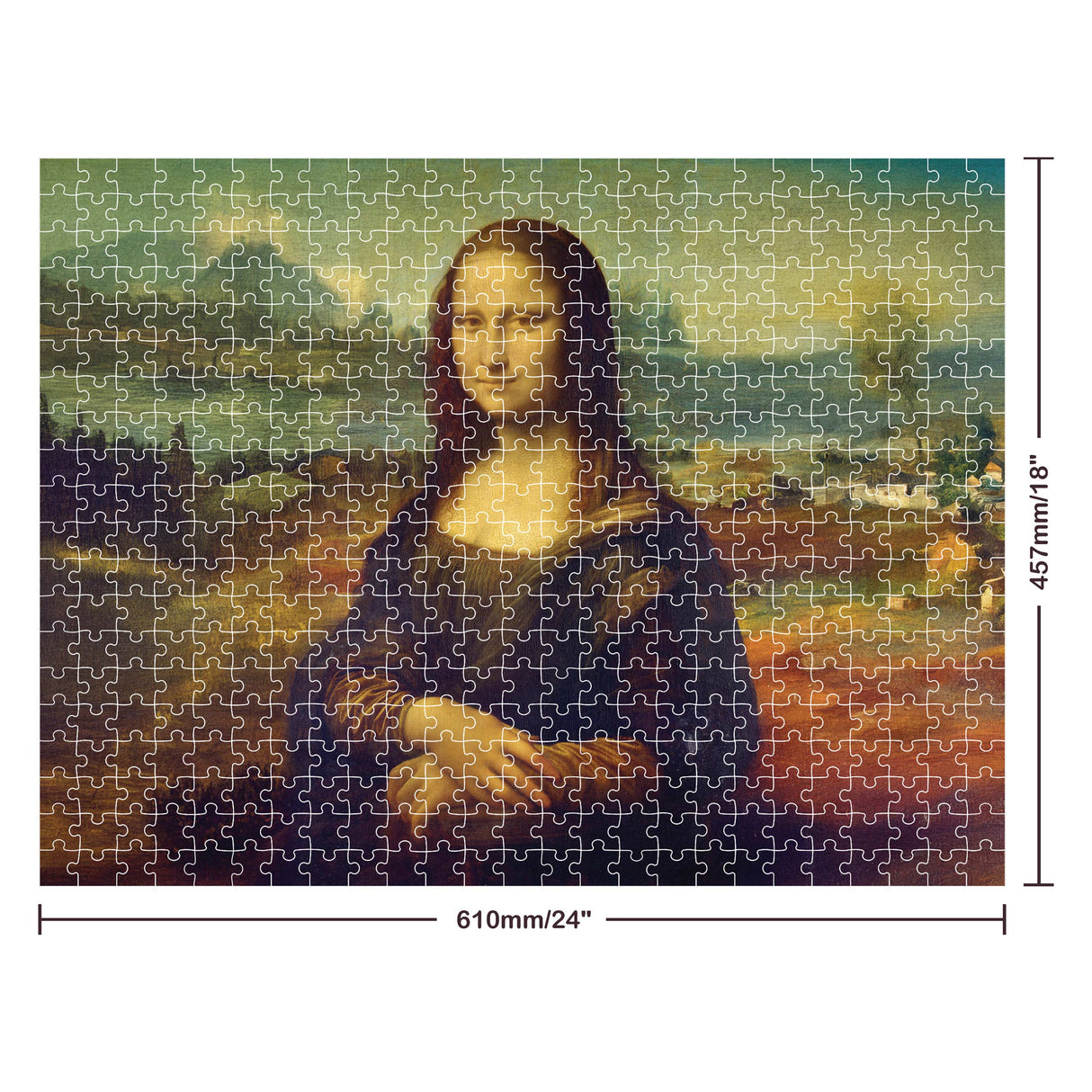 Mindbogglers Gold 500pc Jigsaw Puzzle - Mona Lisa
