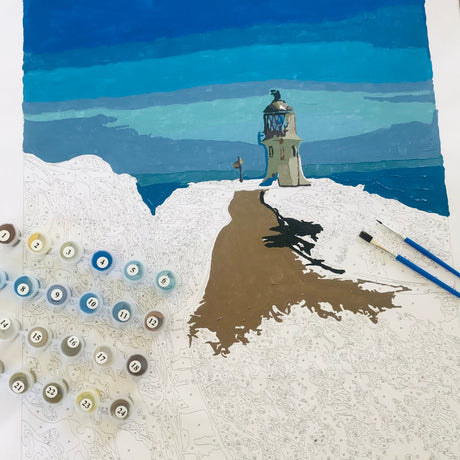 Kiwi Paint By Numbers - Cape Reinga Lighthouse