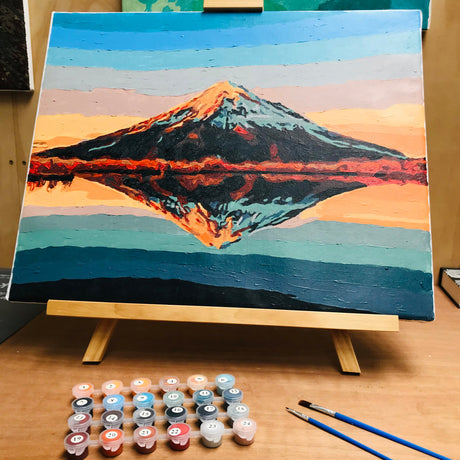 Kiwi Paint By Numbers - Mount Taranaki