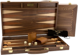 Dal Rossi: 15" Walnut Backgammon Set