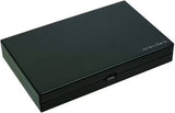 Dal Rossi: 18" Carbon Fibre Finish Backgammon Set