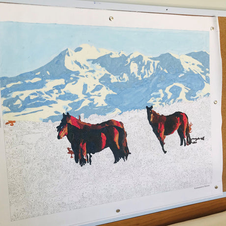 Kiwi Paint By Numbers - Kaimanawa Horses