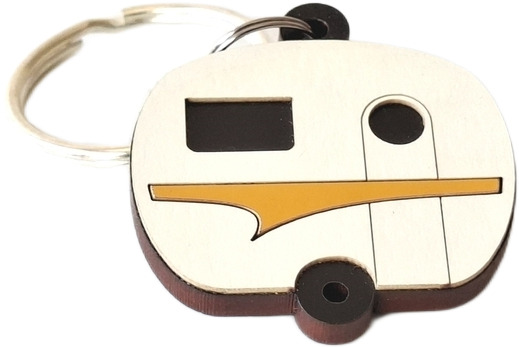 Ian Blackwell: Keeper Keyring - Yellow Caravan