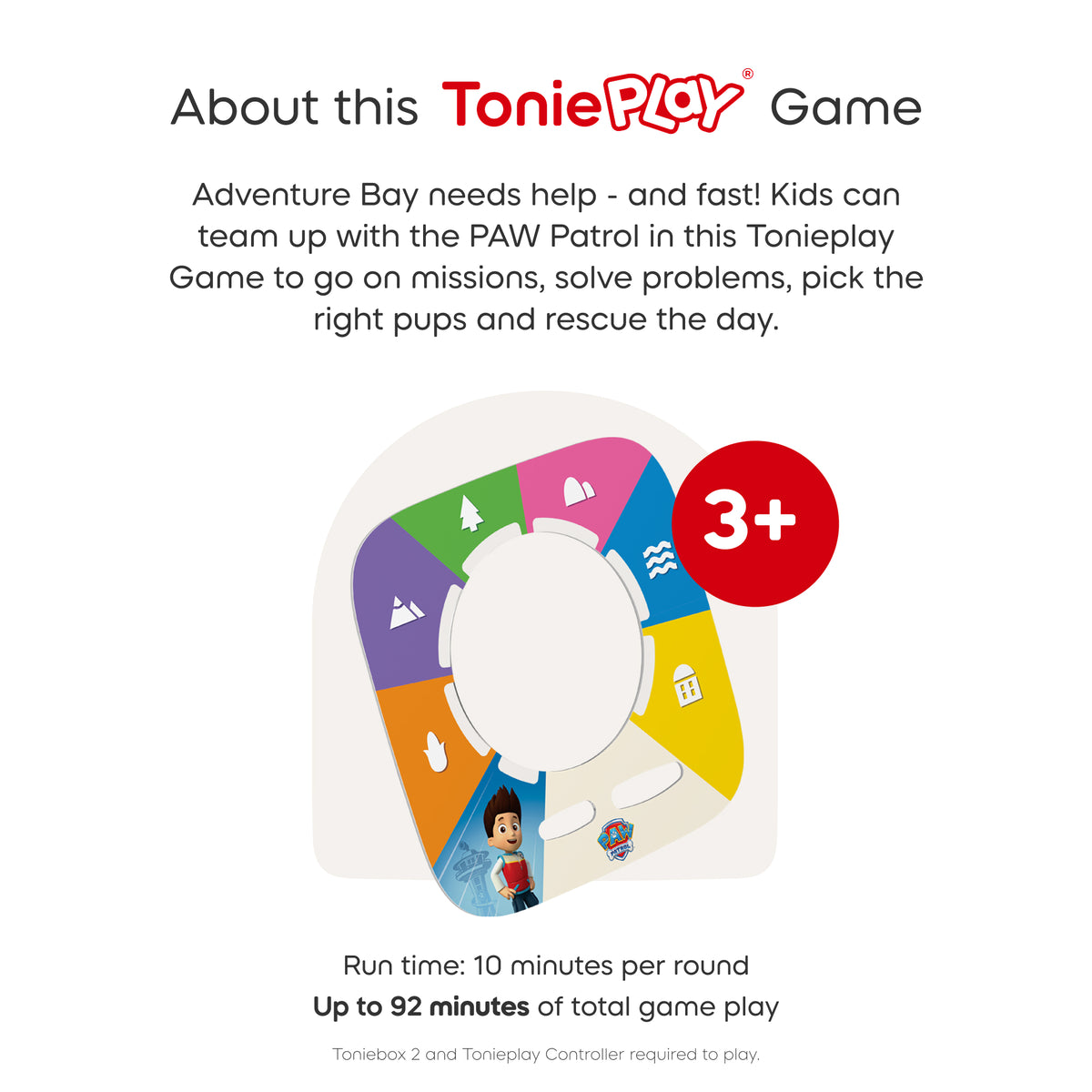 tonies: Toniebox 2 Moon Grey Play Set - Paw Patrol Chase