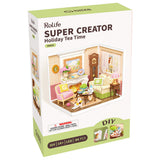 Rolife: Holiday Tea Time - Super Creator Plastic DIY Miniature Puzzle