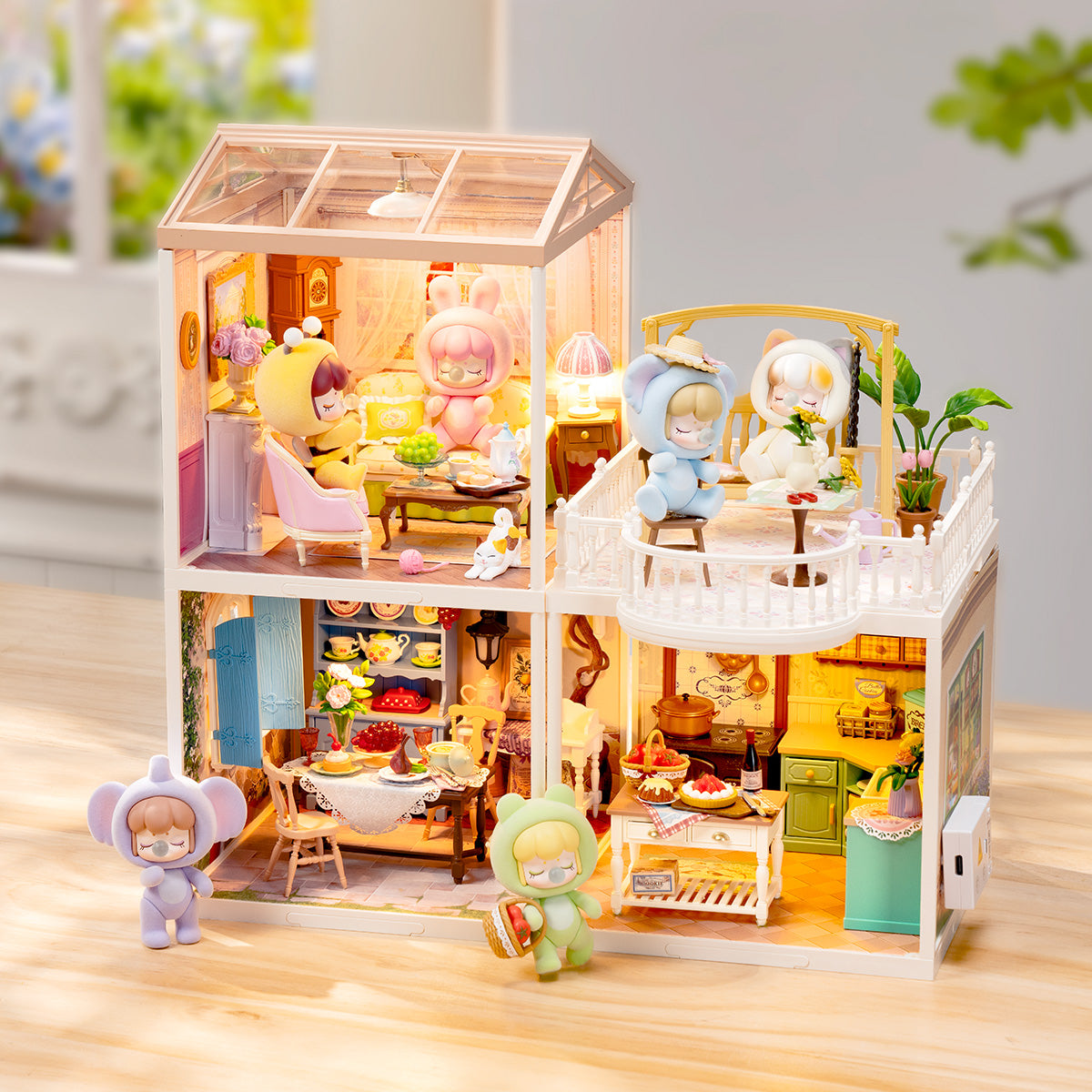 Rolife: Holiday Tea Time - Super Creator Plastic DIY Miniature Puzzle