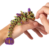 Turtle Creations: Halloween Pumpkin Cookie Dragon Witch Pumpkin In An Purple Pumpkin Egg - Small