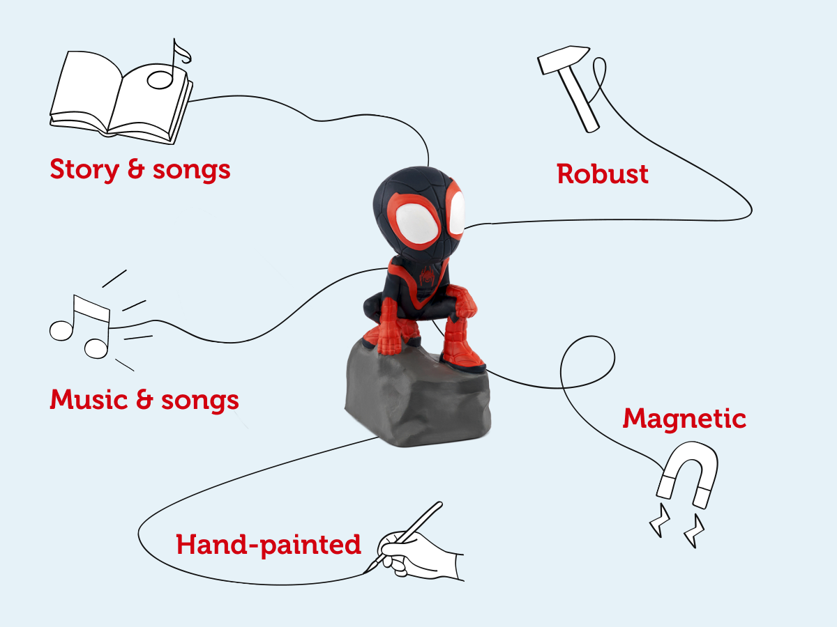 tonies: Marvel Spidey & His Amazing Friends - Spin (Miles Morales) Tonie Audio Character