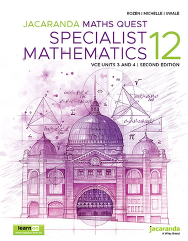 Jacaranda Maths Quest 12 Specialist Mathematics VCE Units 3 and 4 2e learnON and Print