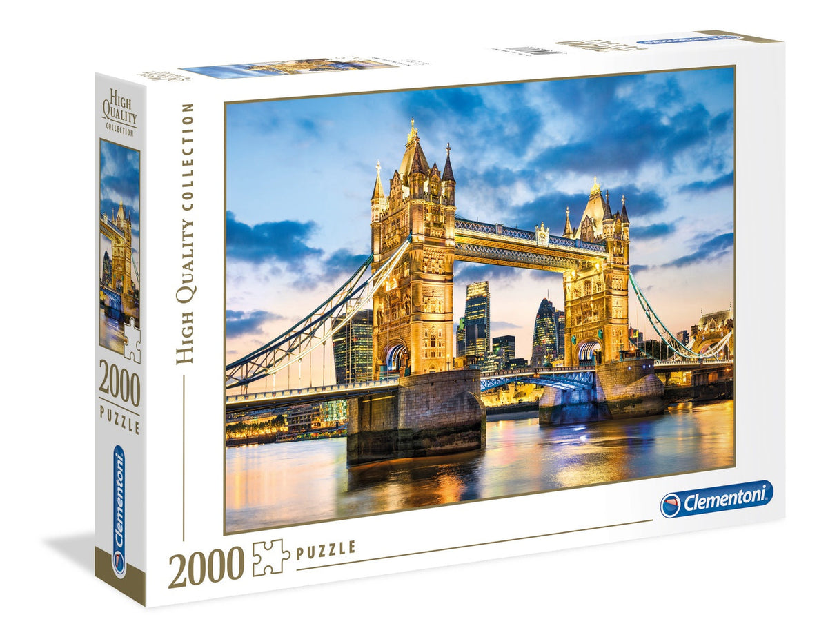 Clementoni Tower Bridge At Dusk Jigsaw Puzzle - 2000 Piece - High-Quality Collection - (32563)