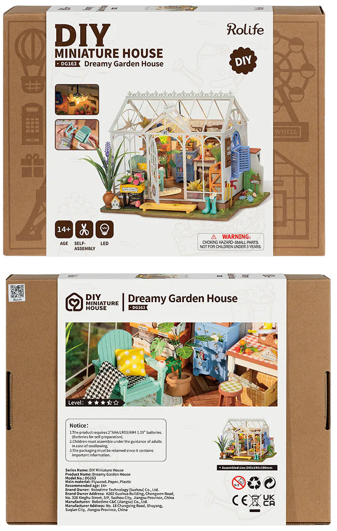 Rolife Dreamy Garden House DIY Miniture Puzzle - (DG163)
