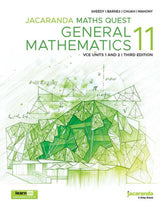 Jacaranda Maths Quest 11 General Mathematics VCE Units 1 and 2, 3e learnON & Print