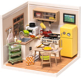 Rolife: Happy Meals Kitchen - Super Creator Plastic DIY Miniature Puzzle