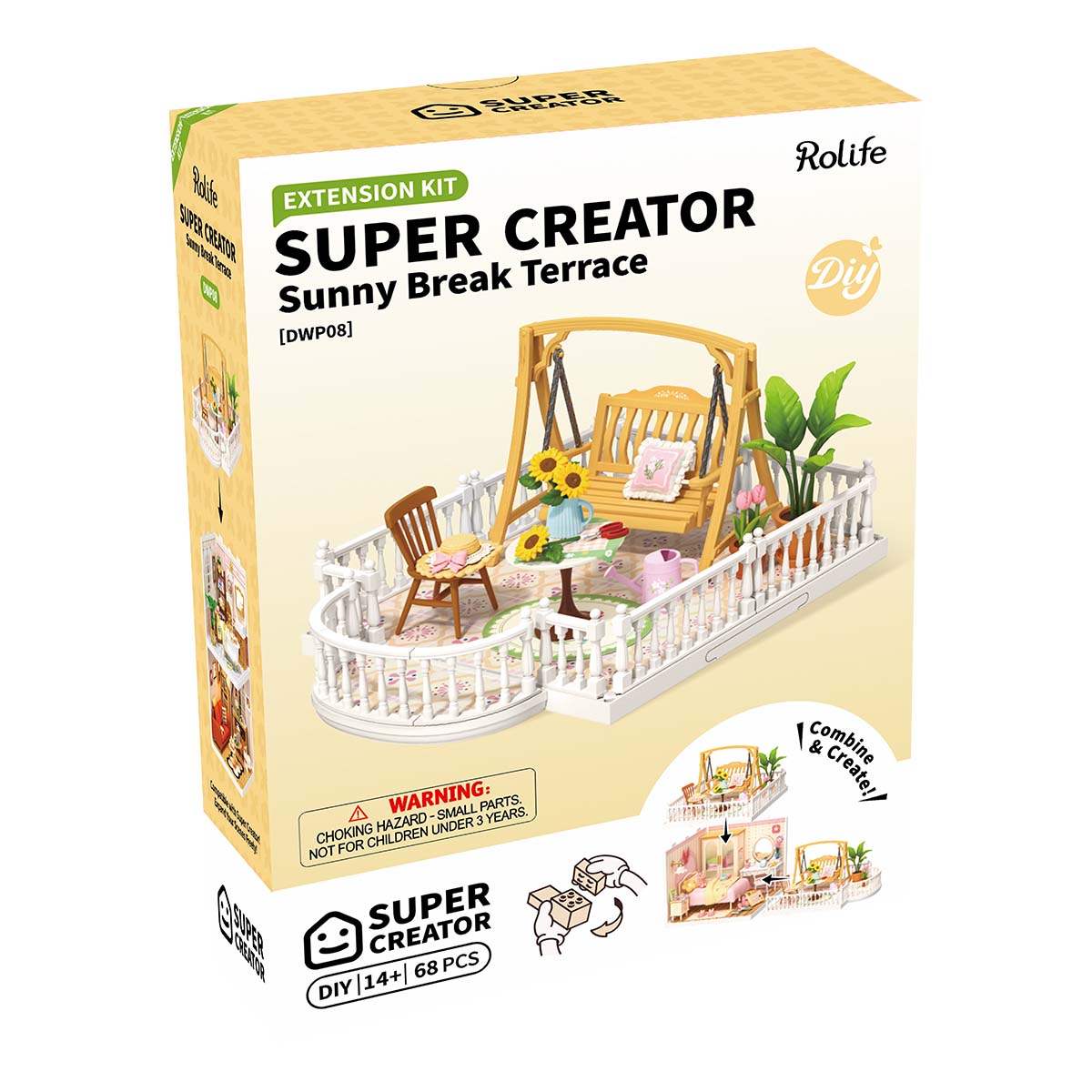 Rolife: Sunny Break Terrace - Super Creator Plastic DIY Miniature Puzzle