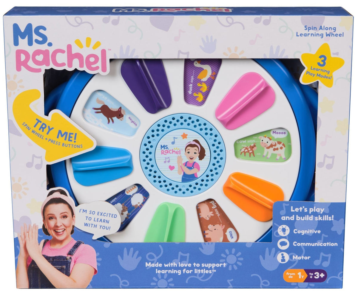 Ms. Rachel Spin Along Learning Wheel