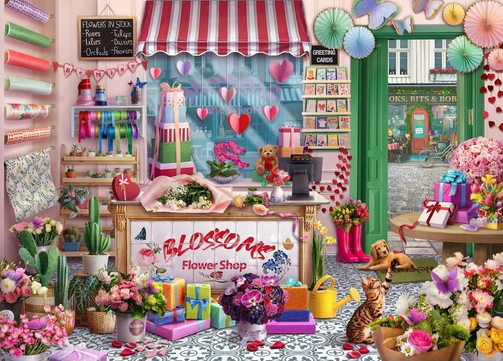 Streetwise Treasures: 1000pc Puzzle - Blossom Shop