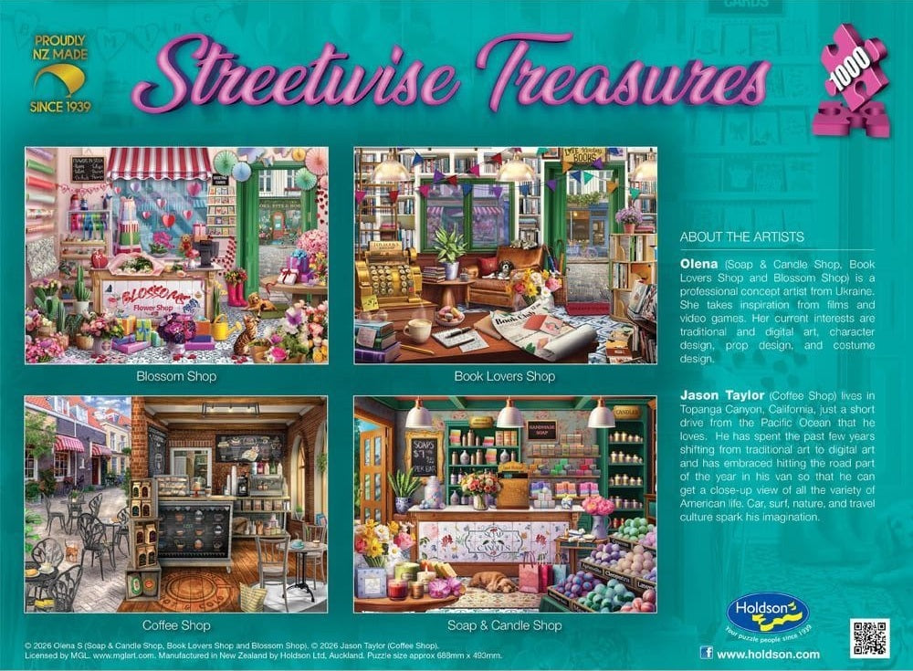 Streetwise Treasures: 1000pc Puzzle - Blossom Shop