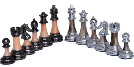 Dal Rossi 18” Chess Set with PU Leather Edge (With Storage & 85mm Pieces)