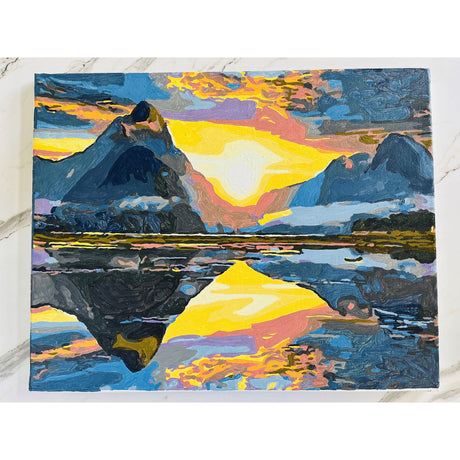 Kiwi Paint By Numbers - Milford Sound