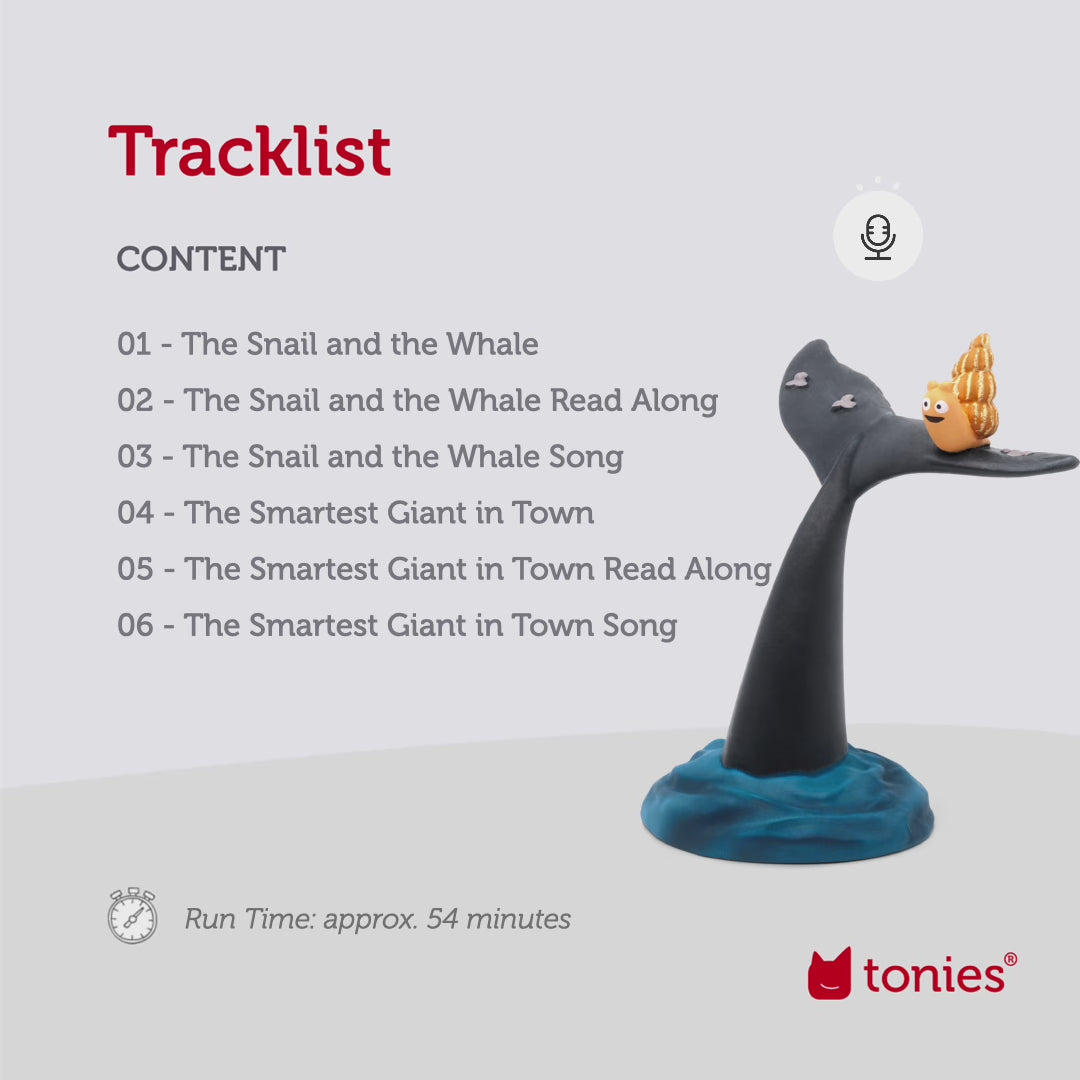 tonies: Julia Donaldson - The Snail and the Whale & The Smartest Giant in Town Tonie Audio Character