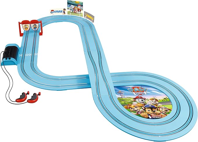 Carrera First: Battery Operated Paw Patrol On the Double Slot Car Set