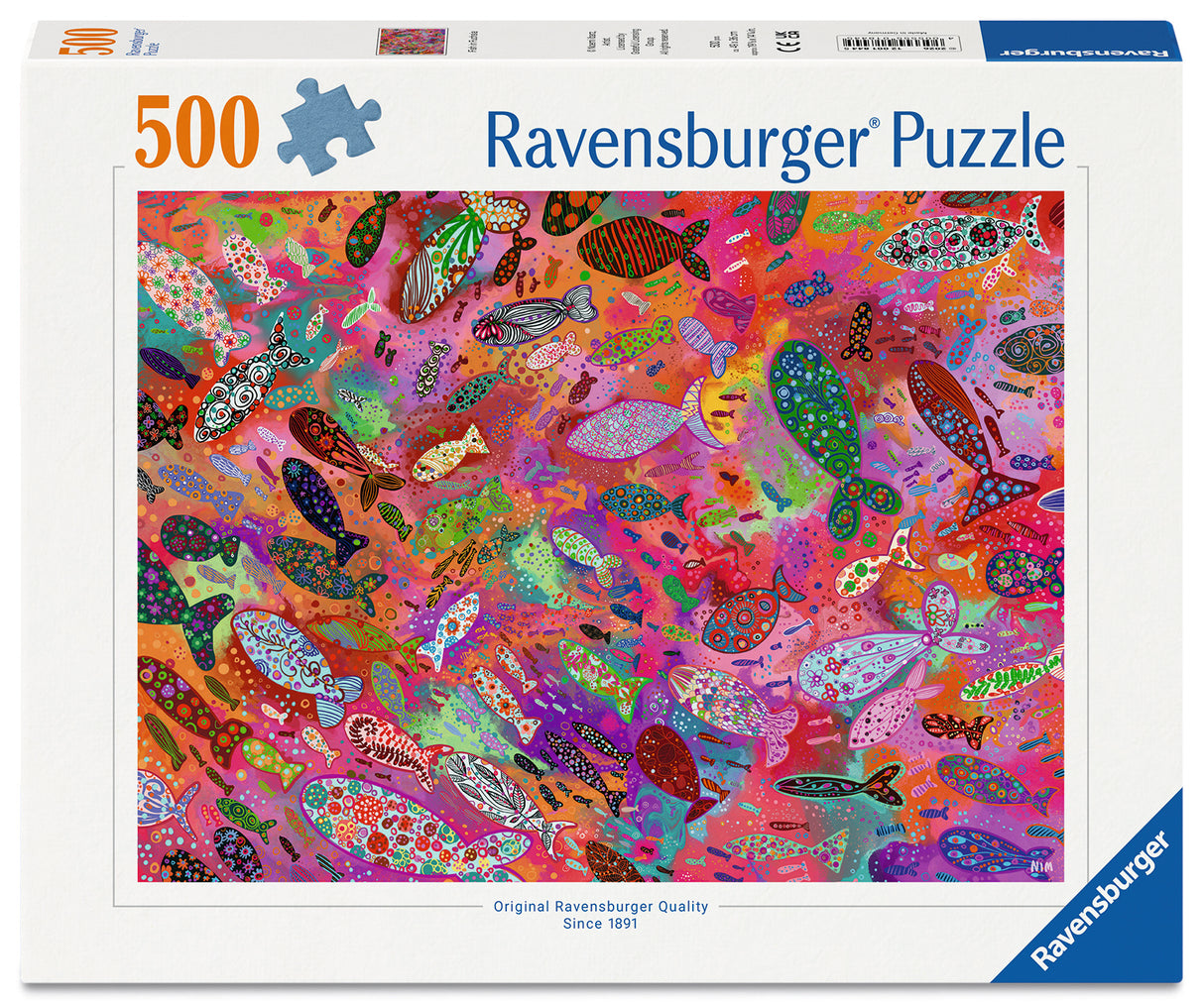 Ravensburger: Fish in Fuchsia Puzzle - 500 Piece