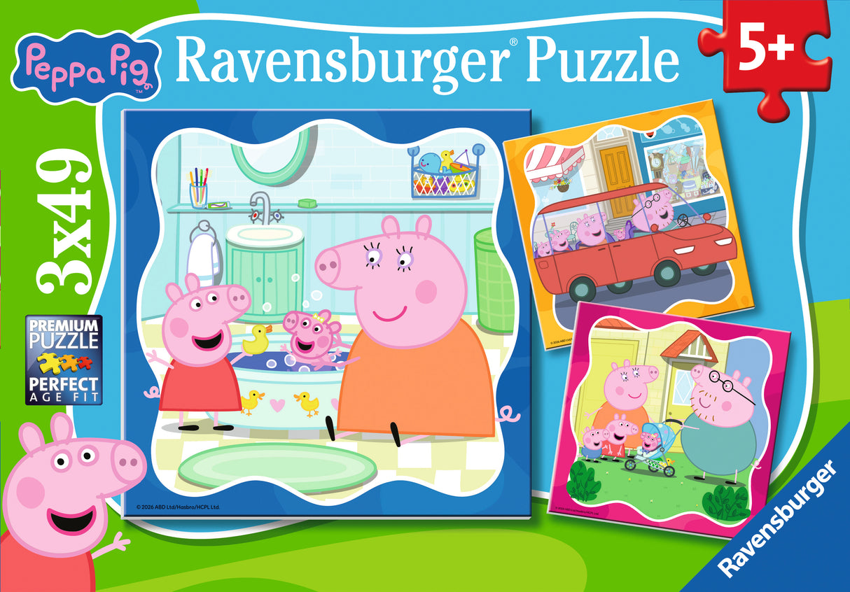 Ravensburger: Peppa Pig Family Firsts! Puzzle - 3x49 Piece