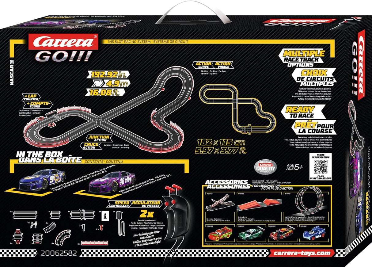 Carrera GO!!! NASCAR Telladega Competiton Slot Car Set